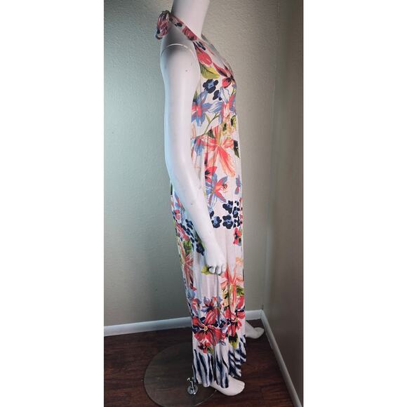Tommy Bahama Bungaroo Blooms Maxi Dress Halter Top Floral Print - S - Picture 5 of 8
